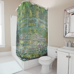 Monet The Water Lily Pond Vintage Painting Shower Curtain