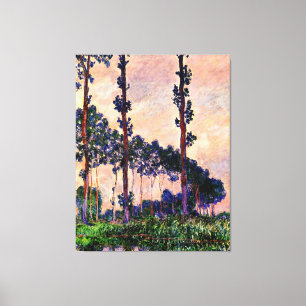 Monet - Three Trees in Grey Weather Canvas Print