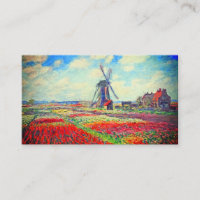 Monet Tulips Windmill