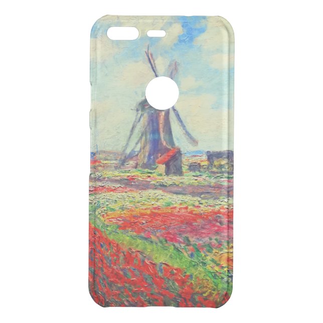Monet Tulips Windmill Uncommon Google Pixel Case (Back)
