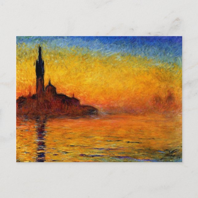 Monet - Twilight Venice Postcard (Front)