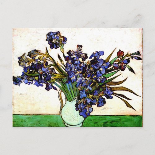 Monet _ Vase with Irises Postcard