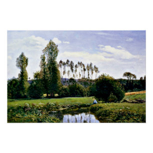 Monet - View at Rouelles Le Havre Poster