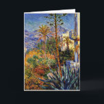 Monet - Villas at Bordighera Card<br><div class="desc">Villas at Bordighera,  fine art painting by Claude Monet</div>