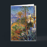 Monet - Villas at Bordighera Card<br><div class="desc">Villas at Bordighera,  fine art painting by Claude Monet</div>