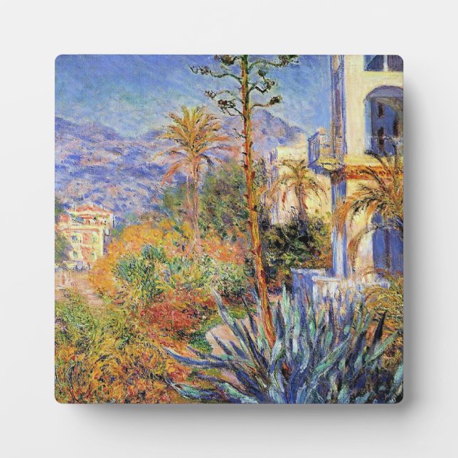 Monet - Villas at Bordighera, Plaque (Front)