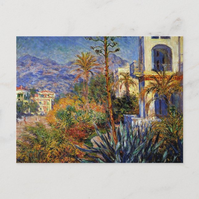Monet - Villas at Bordighera Postcard (Front)