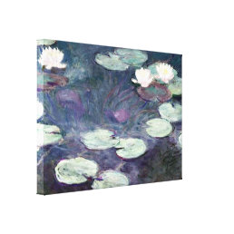 Monet - Water Lilies 1897-1899, fine art Canvas Print