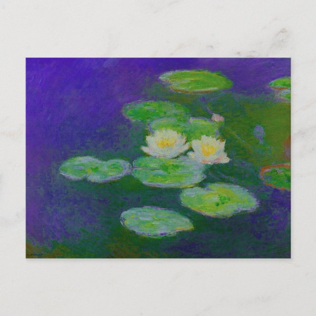Monet Water Lilies 1897 Postcard (Front)