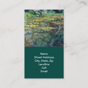 Monet Water Lilies (1904) Fine Art Business Card