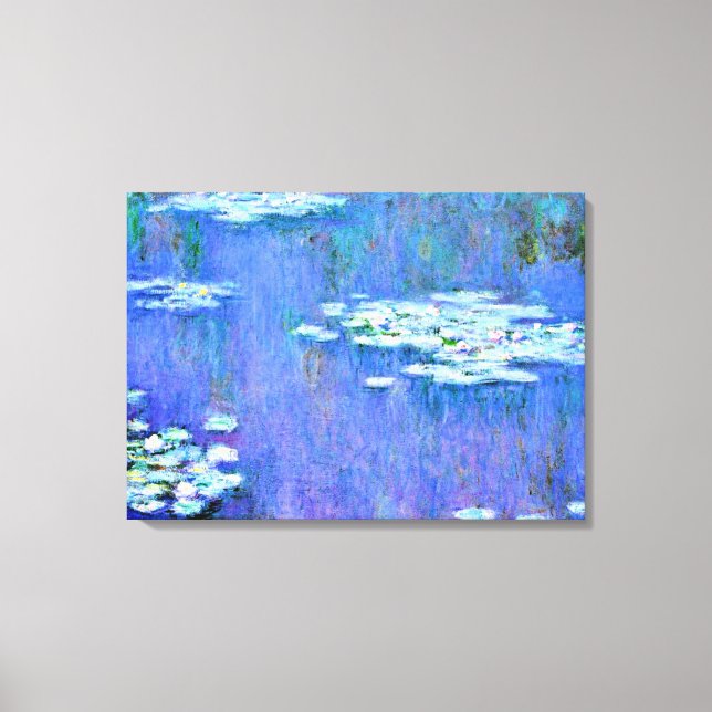 Monet - Water Lilies, 1905 Canvas Print (Front)