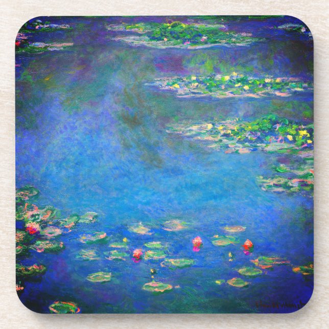 Monet Water Lilies 1906 Beverage Coaster (Front)