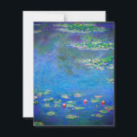 Monet Water Lilies 1906 Card<br><div class="desc">Card featuring Claude Monet’s oil painting Water Lilies (1906). A serene still life of the interplay between light and reflection upon beautiful water lilies in a pond. A great gift for fans of impressionism and French art.</div>