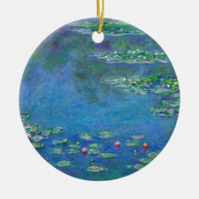 Monet Water Lilies 1906 Ceramic Ornament (Front)