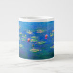 Monet Water Lilies 1906 Giant Coffee Mug<br><div class="desc">Coffee Mug featuring Claude Monet’s oil painting Water Lilies (1906). A serene still life of the interplay between light and reflection upon beautiful water lilies in a pond. A great gift for fans of impressionism and French art.</div>