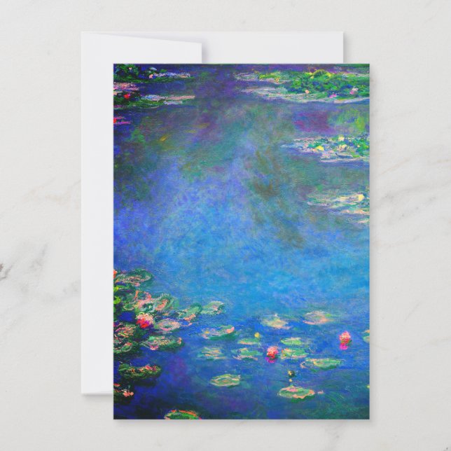 Monet Water Lilies 1906 Invitation (Front)