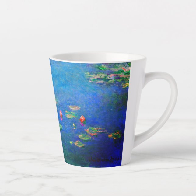 Monet Water Lilies 1906 Latte Mug (Right)