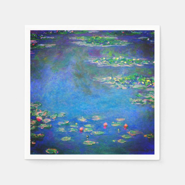 Monet Water Lilies 1906 Napkins (Front)