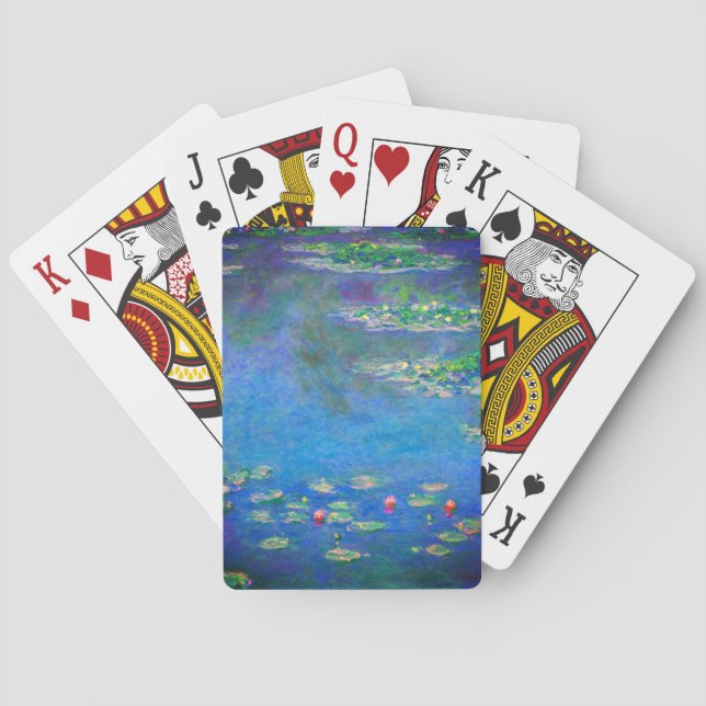 Monet Water Lilies 1906 Poker Cards (Back)