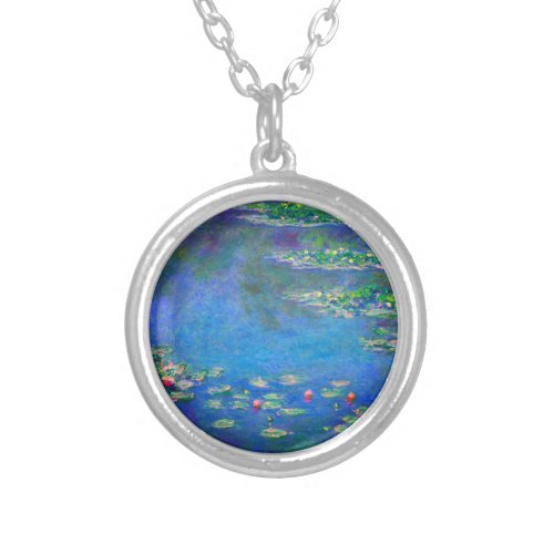 Monet Water Lilies 1906 Silver Plated Necklace