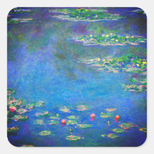 Monet Water Lilies 1906 Square Sticker