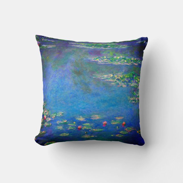 Monet Water Lilies 1906 Throw Pillow (Front)