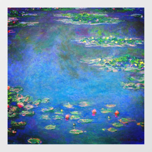 Monet Water Lilies 1906 Window Cling
