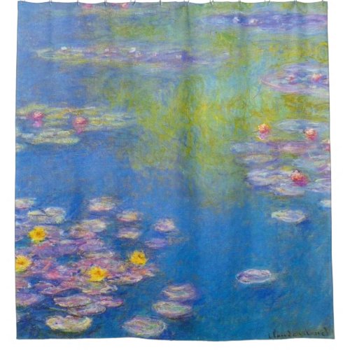 Monet Water Lilies 1908 Fine Art Shower Curtain