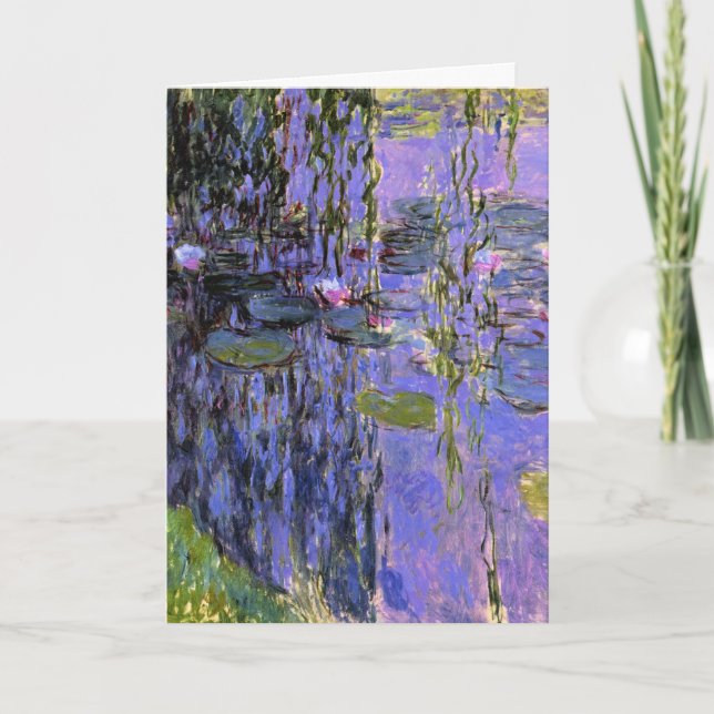 Monet - Water Lilies, 1916-1919, lavender Card (Front)