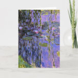Monet - Water Lilies, 1916-1919, lavender Card<br><div class="desc">Claude Monet's famous painting,  Water Lilies,  lavender,  1916-1919.</div>
