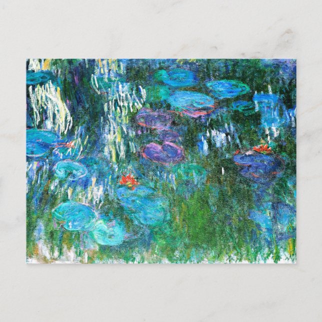 Monet - Water Lilies, 1916-1919, Postcard (Front)