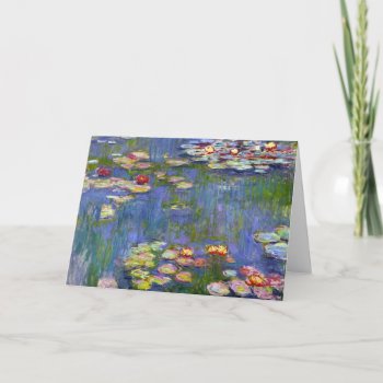 Monet Water Lilies 1916 Greeting Card by VintageSpot at Zazzle