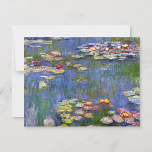 Monet Water Lilies 1916 Invitations