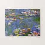 Monet Water Lilies 1916 Jigsaw Puzzle<br><div class="desc">Monet Water Lilies 1916. Oil painting on canvas from 1916. French impressionist Claude Monet remains renowned and beloved for the water lily paintings that he created at his garden pond at Giverny. This specific water lily painting is from 1916 and reveals Monet’s move towards increasing abstraction and more varied colors....</div>
