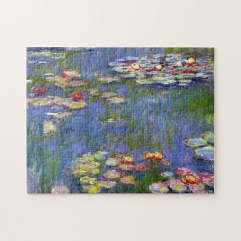 Monet Water Lilies 1916 Jigsaw Puzzle by VintageSpot at Zazzle