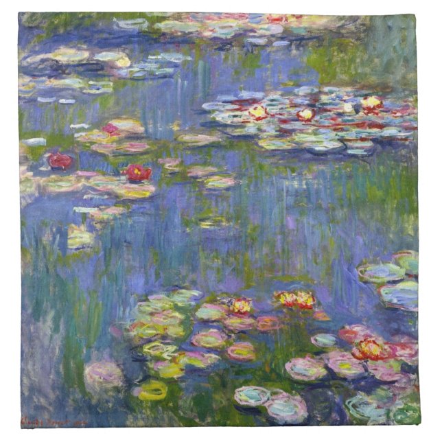 Monet Water Lilies 1916 Napkins (Front)