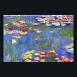 Monet Water Lilies 1916 Photo Print<br><div class="desc">Photo Print featuring Claude Monet’s oil painting Water Lilies (1916). Beautiful pink,  purple,  and red water lilies floating in a serene pond. A great gift for fans of impressionism and French art.</div>