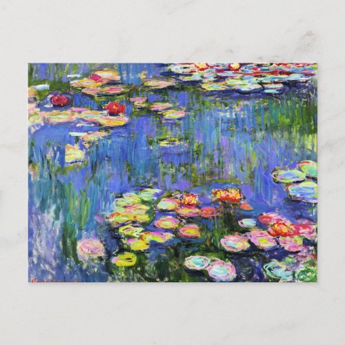 Monet _ Water Lilies 1916 Postcard
