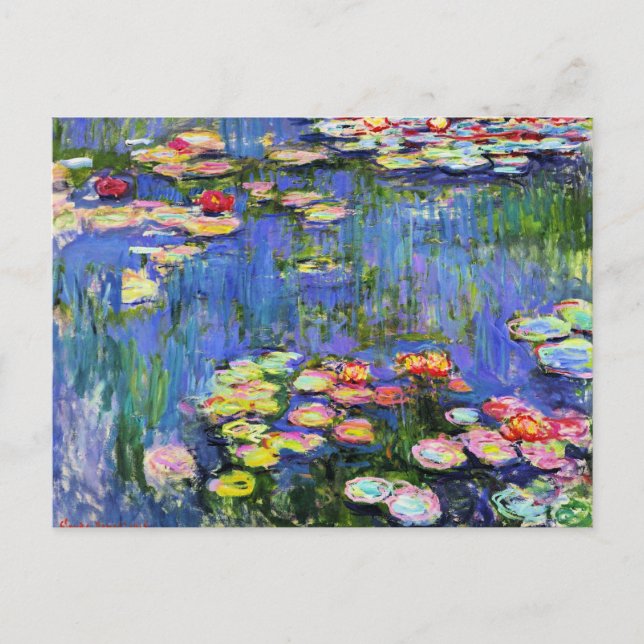 Monet - Water Lilies, 1916, Postcard (Front)