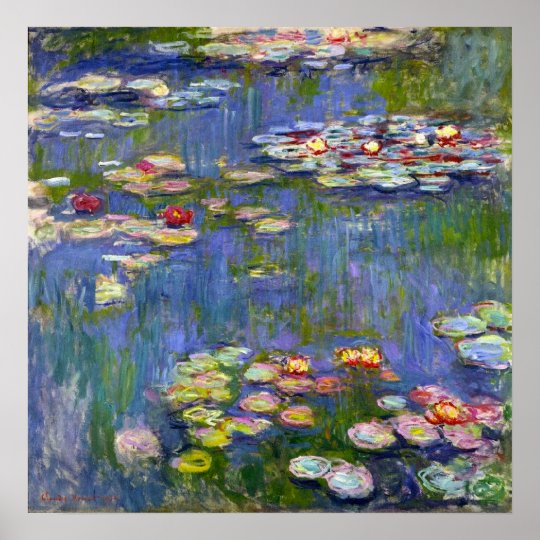 Monet Water Lilies 1916 Poster | Zazzle.com