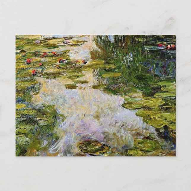 Monet - Water Lilies 1917-1919 Postcard (Front)