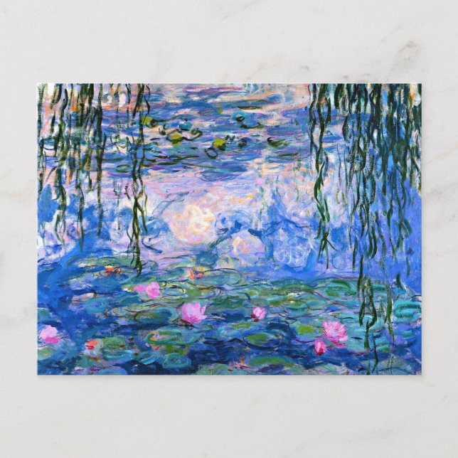Monet - Water Lilies, 1919 artwork Postcard (Front)