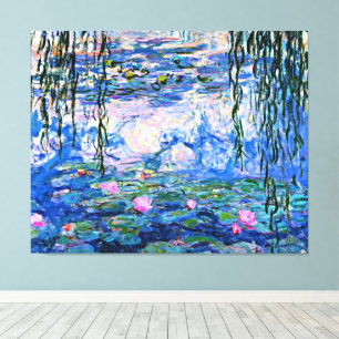 Monet - Water Lilies, 1919, Canvas Print