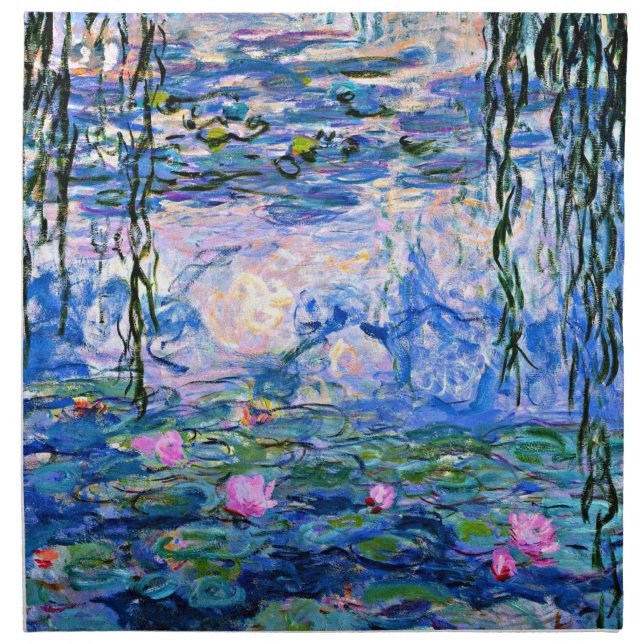 Monet - Water Lilies, 1919 Cloth Napkin (Front)
