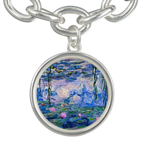 Monet Water Lilies 1919 famous painting Bracelet