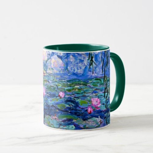 Monet Water Lilies 1919 famous painting Mug
