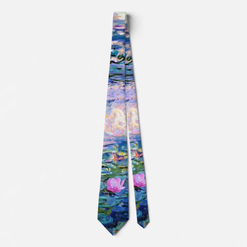 Monet _ Water Lilies 1919 Neck Tie