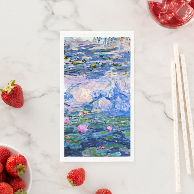 Monet, Water Lilies, 1919, Paper Guest Towels (Insitu)