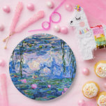 Monet - Water Lilies, 1919, Paper Plates<br><div class="desc">Claude Monet's 1919 painting,  Water LIlies (pink).</div>