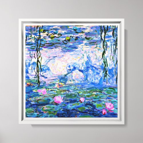 Monet _ Water Lilies 1919 pink Canvas Print